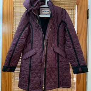 Hunter quilted trench coat